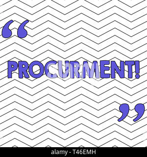 Writing note showing Procurment. Business concept for action of acquiring military equipment and supplies Pattern of Seamless Jagged Uneven Horizontal Stock Photo