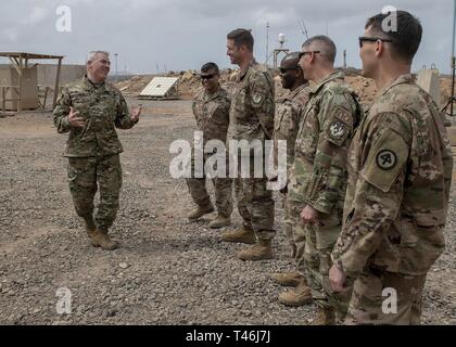 Command Sgt. Maj. Jeremiah E. Inman, CSM U.S. Army Africa, speaks ...
