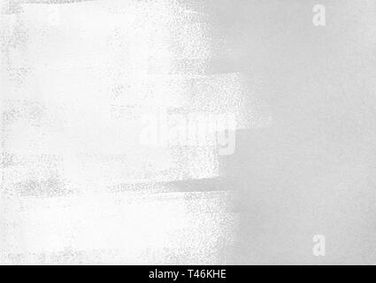 abstract light gray background with paint roller white strokes Stock Photo