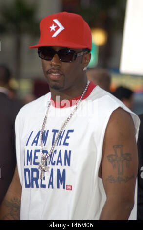 P Diddy at the premiere of Charlie's Angels 2 : Full Throttle. Held at ...