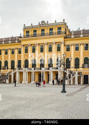 Vienna, Austria, 24 February 2019. Royal palace at Schönbrunn Stock Photo