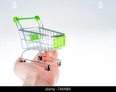 Shopping cart trolley Stock Photo