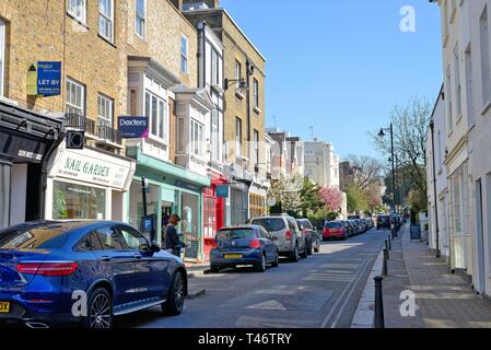 Small local shops on Richmond Hill road, Richmond on Thames Greater London Surrey England UK Stock Photo