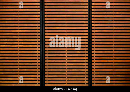 Repeating horizontal wood patterns and natural wood grain and textures, backgrounds full frame Stock Photo