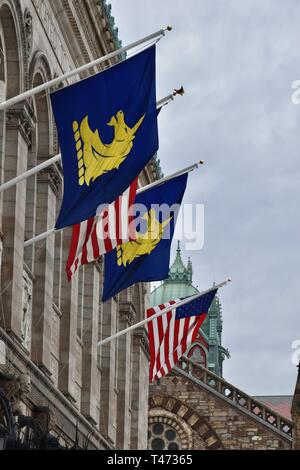 Boston Athletic Association (B.A.A.) Flags And Iconography, Featuring ...