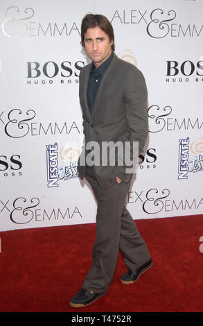 LOS ANGELES, CA. June 16, 2003: Actor LUKE WILSON at the world premiere, in Hollywood, of his new movie Alex & Emma. Stock Photo