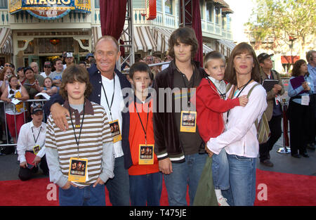 LOS ANGELES, CA. June 28, 2003: Actor CORBIN BERNSEN & wife actress AMANDA PAYS & family at the world premiere of Pirates of the Caribbean: The Curse of the Black Pearl, at Disneyland, California. Stock Photo