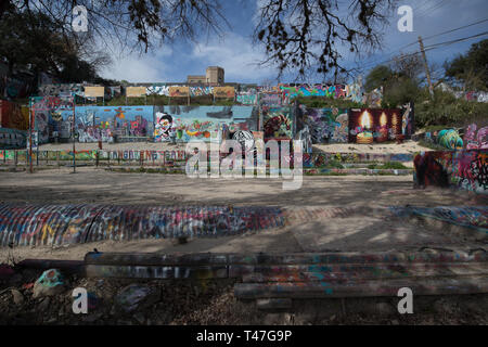HOPE Outdoor Gallery in Austin, Texas Stock Photo