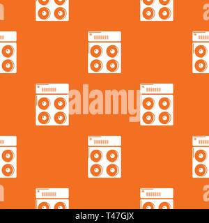 Speaker box pattern vector orange Stock Vector
