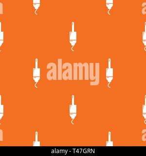 Jack cable pattern vector orange Stock Vector