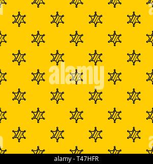 Sheriff star pattern vector Stock Vector