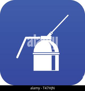 Can of spray paint icon digital blue Stock Vector
