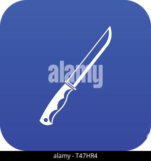 Knife icon digital blue Stock Vector