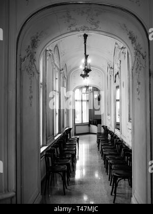 Vienna, Austria, 24 February 2019. Interior detail of Volkstheater Stock Photo