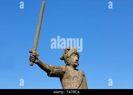 Statue of Roland, Bad Bramstedt, Schleswig-Holstein, Germany Stock Photo