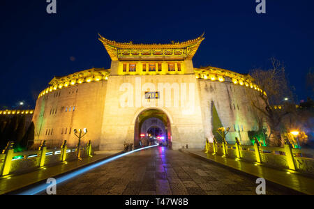 Luoyang, Henan/China- JANUARY 20, 2019: Lijing Gate in Luoyang  located on the central of the Luoyang city and is one of the Four Great Ancient Capita Stock Photo