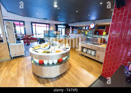 37727   Text100  16/11/17  Pizza Hut restaurant makeover , Robin Park , Wigan.  Picture by Chris Bull / UNP Stock Photo