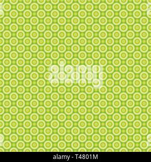 Seamless pattern of abstract yellow-green circles for fabrics, wallpapers, tablecloths, prints and designs.The EPS file (vector) has a pattern that wi Stock Vector