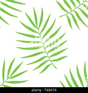 Nature seamless pattern. Hand drawn abstract tropical summer background Stock Vector