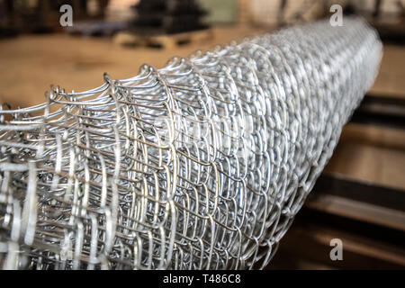 Metallic net Stock Photo