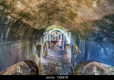 Jimena Arab Cistern. White village of Cadiz mountains with Moorish past, Andalusia, Spain Stock Photo