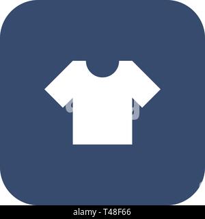 t-shirt icon, flat design Stock Vector