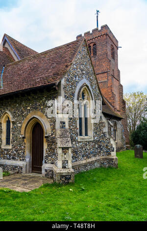 St. Andrew's parish church, 14th century, North Weald, Essex, England Stock Photo