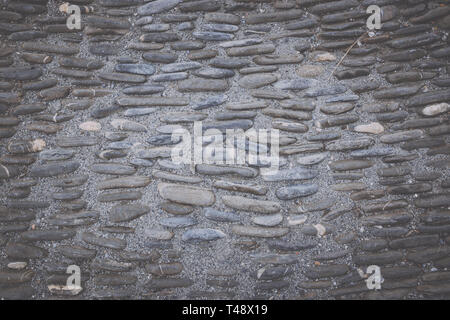 Empty dark black stones background. Deep moody colors Stock Photo