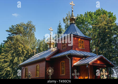 Orthodox church of the Nativity of the Virgin Mary in Opaka Duza villa in Podlaskie Voivodeship, Poland Stock Photo