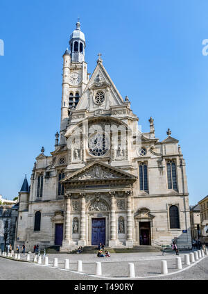 Saint-Etienne-du-Mont church in Paris, France Stock Photo
