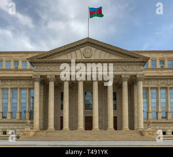 Baku, Azerbaijan - July 15, 2018: The Supreme Court of the Republic of Azerbaijan in Baku, Azerbaijan. Stock Photo