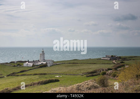 St Catherine's lighthouse, Niton, Isle of Wight Stock Photo