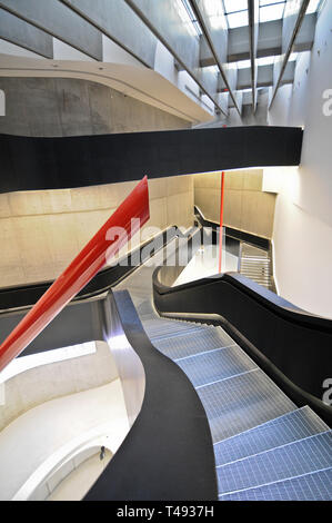 The interior of the Maxxi Museum of XXI Century Art, designed by Zaha ...