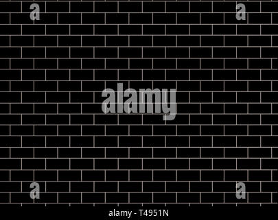 Brick wall pattern. black and gray surface background. Blocks and cement construction. Abstract brickwork texture. illustration pattern design Stock Photo