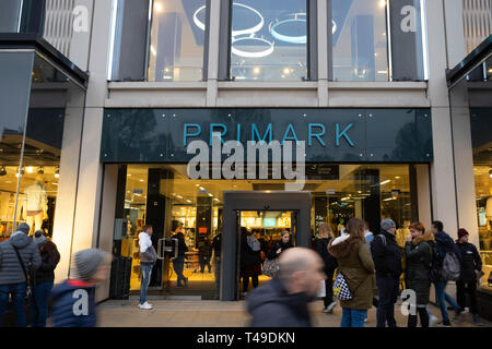 Primark store on Princes Street,Edinburgh, Scotland, UK Stock Photo