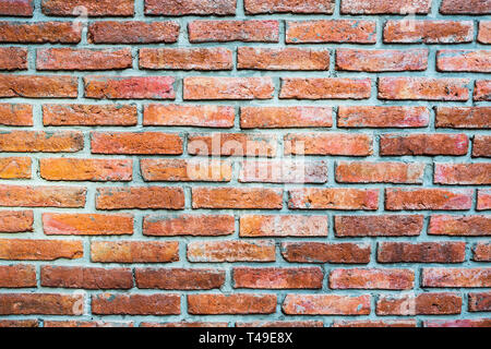 Empty old red brick wall texture background. Grunge Red Stonewall Background. Stock Photo