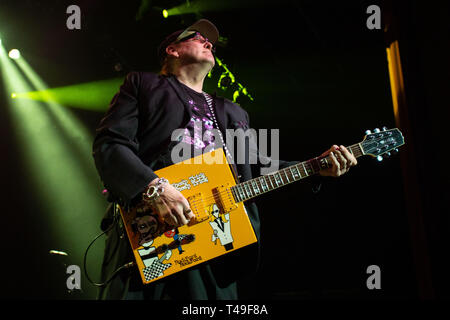 American rock band Cheap Trick performing at Molson Canadian Theatre at the Hard Rock Casino Vancouver in Coquitlam, BC on December 28th, 2018 Stock Photo