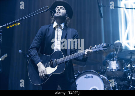 American musician Lord Huron performing at Pacific Coliseum in Vancouver, BC on February 2nd, 2019 Stock Photo