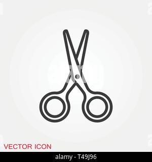 Scissors icon vector sign symbol Stock Vector