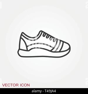 Sneakers icon vector sign symbol Stock Vector