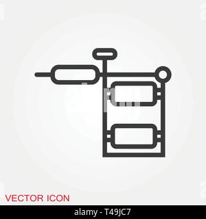Tattoo Machine Icon vector sign symbol Stock Vector