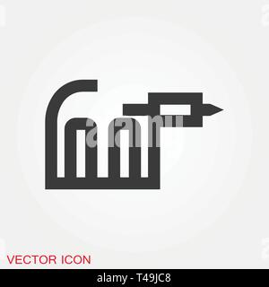 Tattoo Machine Icon vector sign symbol Stock Vector