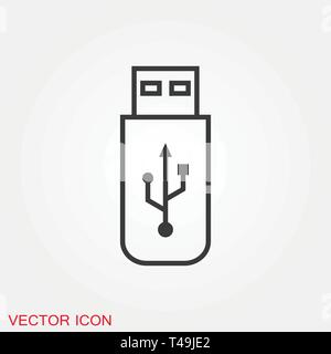 Usb icon vector sign symbol for design Stock Vector