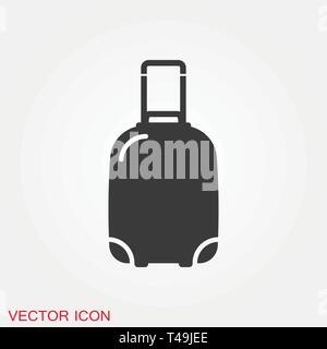 Travel bag icon vector sign symbol for design Stock Vector