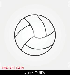 Volleyball icon vector sign symbol for design Stock Vector