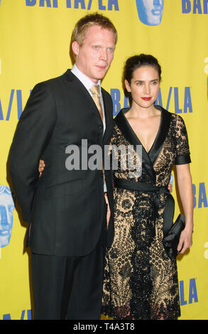 LOS ANGELES, CA. November 08, 2003: Actress JENNIFER CONNELLY & husband actor PAUL BETTANY at the 2003 BAFTA/LA Britannia Awards in Los Angeles. Stock Photo