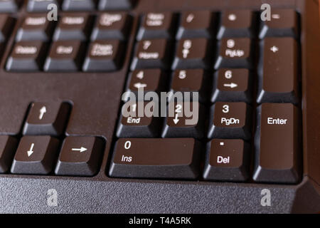 Close up keyboard key button. Stock Photo