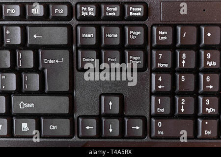 Close up keyboard key button. Stock Photo