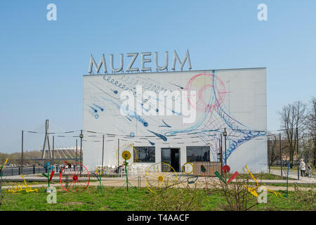 Warsaw, Poland. April 2018.  An external view of Museum of Modern Art building Stock Photo