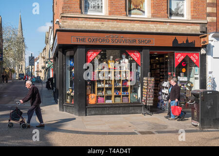 The Oxford Souvenir Shop in Cornmarket Street, Oxford, UK Stock Photo